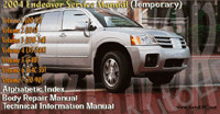 Mitsubishi Endeavor 2004 The description of technology of repair and service, diagnostics, bodywork and other repair information.