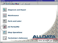 Alldata 10.20: Domestic, GM, Ford, Chrysler service manual, repair manual Ford, Chrysler, GM, maintenance, wiring diagram, diagnostic trouble codes (DTC), spare parts catalog, labour time, all models cars & light trucks 1983-2010