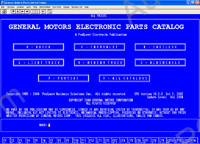 General Motors USA Proquest delaer electronic spare parts catalogue