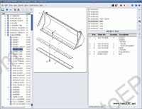 Komatsu Linkone Linkone, spare parts catalogue more than 1400 Komatsu models: hydraulic shovels, bulldozer, excavator, wheel loader, dump truck, motor grader, crane, mobile debris crusher, engines, and etc