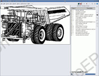 Komatsu Linkone Linkone, spare parts catalogue more than 1400 Komatsu models: hydraulic shovels, bulldozer, excavator, wheel loader, dump truck, motor grader, crane, mobile debris crusher, engines, and etc