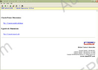 Mitchell CRS Vehicle Dimension Information 5.5 2008 vehicle dimensions information: chassis frame dimensions, upperbody dimensions, underbody dimensions, all models cars & vans, USA market, 1992-2009