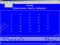Honda Usa ProQuest electronic spare parts catalogue