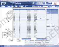 Seat ETKA 7.1 electronic spare parts and accessories catalogue, presented all models Seat cars