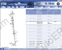 Skoda ETKA 7 spare parts catalog, presented spare parts and accessories catalogue Skoda Octavia, Suberb, Skoda Fabia, Roomster, Felicia, Favorit, Pick Up