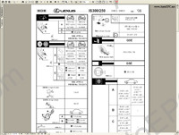 Lexus IS300, IS 250, IS 220d RUS repair manual, electrical wiring diagrams