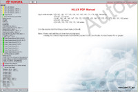 Toyota Hilux 1997-2005 Service Manual (08/1997-->08/2005), workshop service manual Toyota Hilux, maintenance, electrical wiring diagram, body repair manual