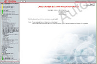 Toyota Land Cruiser repair manual, service manual, maintenance, electrical wiring diagrams, body repair manual Toyota Land Cruiser UZJ100, FZJ100, 105, HZJ105, HDJ100 series