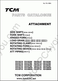 TCM Forklift spare parts catalogue TCM Forklift, presented TCM Forklift Trucks Series FD10-FD100, FG10-FG50, FHG35N9, FHG36N9, FHD35N9, FHD36N9, PDF
