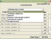 Hitachi Excavator Medium, Crane spare parts catalogue middle excavators Hitachi EX60 - EX385 series, cranes Hitachi