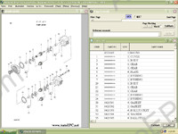 Hitachi Excavator Small spare parts catalogue small excavators Hitachi