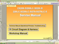 Hitachi Excavator Small spare parts catalogue small excavators Hitachi