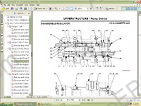Hitachi Excavator Small spare parts catalogue small excavators Hitachi