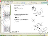 Hitachi Excavator Small spare parts catalogue small excavators Hitachi