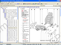 Volkswagen - ELSA 6.0 dealer information base: the description of technology of repair and maintenance operation, diagnostics, body repair, wiring diagrams, calculation of flat rates and many other on all cars VW