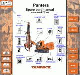 Tamrock Pantera 1500 spare parts catalog, operation, maintenance for Tamrock Pantera 1500
