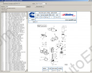 Spare parts catalogue Cummins Hight Horsepower CEPS 3.0 contains the catalogue of spare parts for engines Cummins