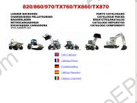 Terex Backhoe Loaders 820/860/970/TX760/TX860/TX870 electronic spare parts catlogue, parts manuals.