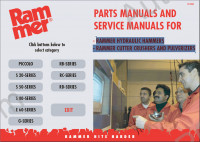 Rammer Hydraulic Hammers, Rammer Cutter Crushers and Pulverizers spare parts catalogue, service manuals, repair manuals, maintenance hydravlic breakers