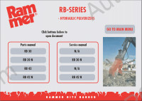 Rammer Hydraulic Hammers, Rammer Cutter Crushers and Pulverizers spare parts catalogue, service manuals, repair manuals, maintenance hydravlic breakers