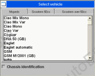 Piaggio spare parts catalogue, presented all models scooters Piaggio