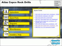 Atlas Copco Rock Drills L8 Drill spare parts catalog, parts manual
