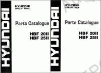 Spare parts catalogue Hyundai Forklift contains parts manuals, repair manuals and owner's manuals forklifts Hyundai