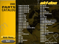 Bombardier Ski Doo 1999-2000 spare parts catalog Bombardier SkiDoo, repair manual, shop manual BRP, maintenance, wiring diagram, specifications