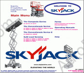 SkyJack Lifts parts catalog Sky Jack, service manual, electrical wiring diagrams, hydraulic schematics, operator manuals