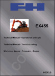 Fiat Hitachi Crawler Excavators service manuals Fiat Hitachi EX 135, EX 165, EX 215, EX 255, EX 285, EX 355/355BEH, EX 455, circuit diagrams Fiat Hitachi, Fiat Hitachi operators manuals.
