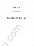 KATO SL-600 (KR-50H-L)  spare parts catalog, parts book rough terrain crane Kato SL-600, PDF