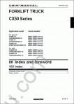 Komatsu ForkLift Truck CX-50  service manual, wiring diagram, hydraulic diagram, maintenance Komatsu Forklift Trucks CX-50 series 