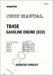 Komatsu ForkLift Truck TB45E Gasoline Engine (ECU) service manual for Komatsu TB45E Gasoline Engine (ECU)