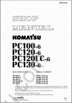 Komatsu Hydraulic Excavator PC100-6, PC120-6, PC130-6 Workshop manual for Komatsu hydraulic excavator PC100-6, PC120-6, PC130-6