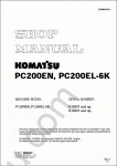 Komatsu Hydraulic Excavator PC200EN-6K, PC200EL-6K Repair manual for Komatsu Hydraulic Excavator PC200EN-6K, PC200EL-6K