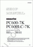 Komatsu Hydraulic Excavator PC600-7K, PC600LC-7K Service literature for excavator Komatsu PC600-7K, PC600LC-7K