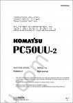 Komatsu Hydraulic Excavator PC50UU-2 Workshop manual for excavator Komatsu PC50UU-2
