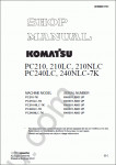 Komatsu Hydraulic Excavator PC210-7K, 210LC, 210NLC, PC240LC, 240NLC-7K Repair manual for Komatsu Hydraulic Excavators PC210-7K, 210LC, 210NLC, PC240LC, 240NLC-7K