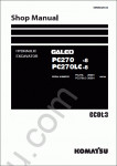 Komatsu Hydraulic Excavator PC270-8, PC270LC-8 Service manual, workshop manual for Komatsu Hydraulic Excavator PC270-8, PC270LC-8