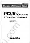 Komatsu Hydraulic Excavator PC300-5, PC400-5 Service manual, operation and maintenance manual for Komatsu Crawler Excavator PC300-5, PC400-5