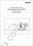 Komatsu Hydraulic Mining Shovel PC3000-6 Service manual for Komatsu Hydraulic Mining Shovel PC3000-6