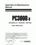 Komatsu Hydraulic Mining Shovel PC3000-6 Service manual for Komatsu Hydraulic Mining Shovel PC3000-6