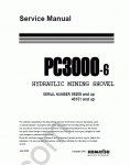 Komatsu Hydraulic Mining Shovel PC3000-6 Service manual for Komatsu Hydraulic Mining Shovel PC3000-6