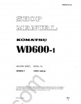 Komatsu Wheel Dozer WD600-1 Service manual, repair manual for Komatsu Wheel Dozer WD600-1