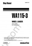 Komatsu Wheel Loader WA115-3 Repair manual, disassembly, assembly, adjusting, maintenance for Komatsu Wheel Loader WA115-3
