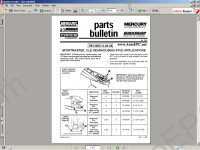 Mercury 2009 Mercury Midas spare parts catalog, parts book, parts manual, service bulletins for outboard marine engine, boats Mercury