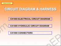 Hitachi Hydraulic Crawler Cranes Service Manual service manual, wiring diagram, circuit diagram & harness for Hitachi crawler cranes CX series