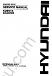 Kubota 03-M-E2B Engine Service manual, maintenance, specification for Kubota 03-M-E2B Diesel Engine