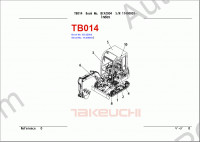 Takeuchi Spare Parts Catalog spare parts catalog for Takeuchi Excavators (Compact Excavator, Mini Excavator, Hydraulic Excavator), PDF