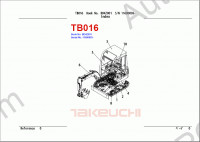 Takeuchi Spare Parts Catalog spare parts catalog for Takeuchi Excavators (Compact Excavator, Mini Excavator, Hydraulic Excavator), PDF